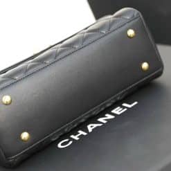 túi Chanel flapbag logo nổi da thật MTX145